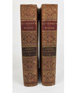 Charles Dickens Works HC 1866 Nicholas Nickleby Volume 1 2 Lot - £193.31 GBP