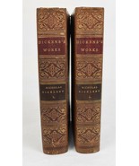 Charles Dickens Works HC 1866 Nicholas Nickleby Volume 1 2 Lot - $4,624.31 MXN
