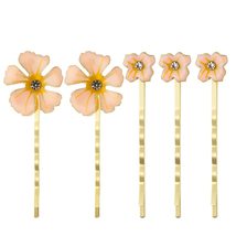 5 Pcs Fashion Headwear Bridal Barrettes Women Girls Flower Decorative Hair Pins  - £9.03 GBP