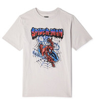 Spider-Man Short Sleeve Boys T-Shirt Gray L 10-12 - £9.57 GBP