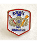 US Army Combat 82nd Airborne AA Devil Brigade Crest DUI DI Enamel Pin 7/8” - £10.13 GBP