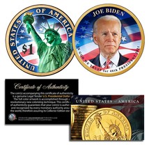 JOE BIDEN 46th President Official Colorized Presidential Dollar $1 Coin - $12.16