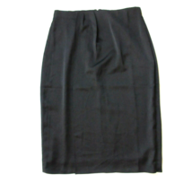 NWT J.Crew 365 Foldover Pencil in Black Satin Crepe Pleated Skirt 4 - £34.62 GBP