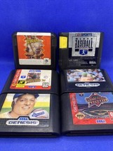Lot of 6 Baseball Games - Sega Genesis - Hardball, MLBPA, World Series - Tested! - $20.71
