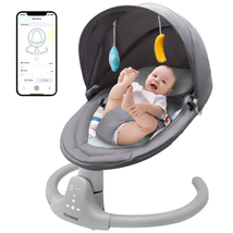 Baby Swing for Infants APP Remote Bluetooth Control, 5 Speed Settings, U... - $101.37