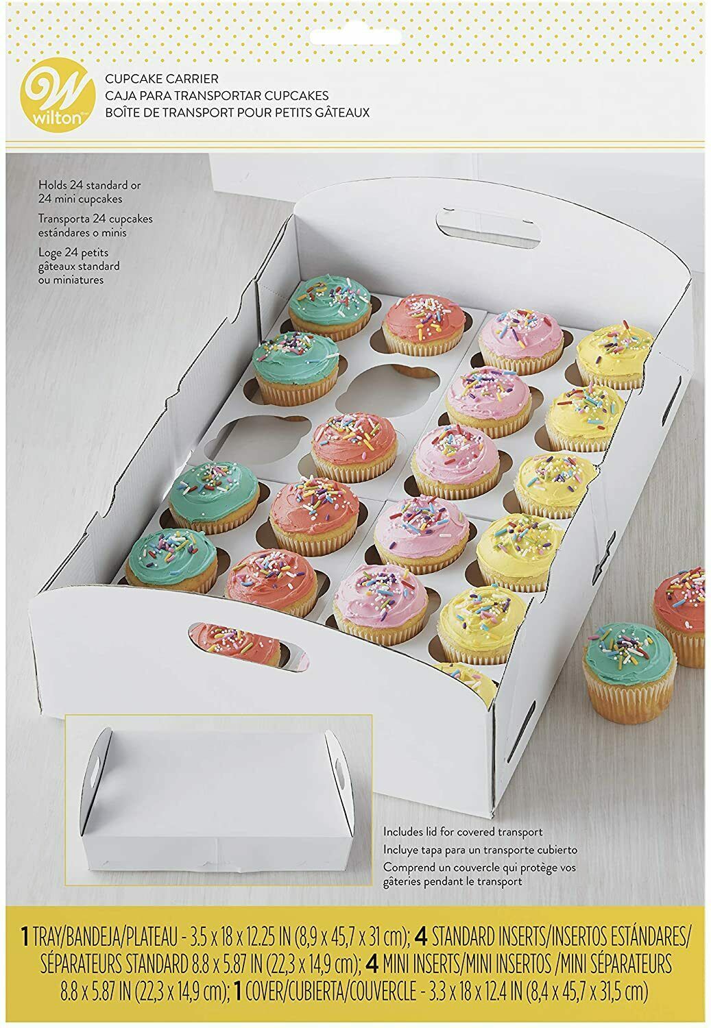 Wilton Cupcake Box Folding Tray, STD, White, 1 Box - $13.99