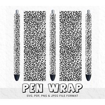 Leopard Pen Wraps, Pen Wrap SVG, Pen Wrap Png, Animal Pen Wrap, Inkjoy Pen - £2.34 GBP
