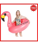 Pink Flamingo Pool Float - Quick Inflate 46&quot; x 40&quot; for Summer Fun - $585.40 MXN