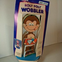 Vintage Enco Play-Time Roly Poly Wobbler Monkey Fire Chief 356-3723 - $16.04