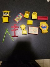 Little people random assortment of 12 accessories, high chair, tvs, scar... - $13.33 CAD