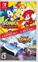 Sonic Mania + Team Sonic Racing Double Pack - Nintendo Switch Switch Lite NS NSL - £37.87 GBP