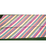 Fabric Concord Diagonal Stripes Pink Lime White Blue 18&quot;x22&quot; Fat Quarter... - $3.11 CAD
