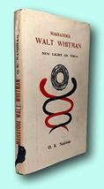 Rare O K Nambiar / Maha Yogi Walt Whitman New Light On Yoga First Edition 1978 [ - £131.61 GBP