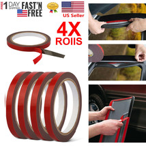 4 rolls 9.8ft Car Double Sided Foam Tape For Car Truck Auto Body Window Door - £13.43 GBP