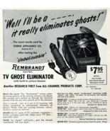 1960 Rembrandt TV Ghost Eliminator Advertisement Vintage Television DWU16D - $460.99 MXN