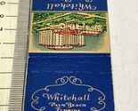 Front Strike Matchbook Cover  Whitehall Palm Beach Florida  gmg  Unstruck - $12.38