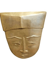 Harris Strong Tile &quot;Ancestor I&quot; Listed Artist Good Egyptian/Asian Mask Pottery M - £321.97 GBP