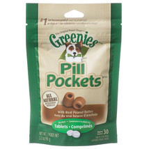 Greenies Pill Pockets Peanut Butter Flavor Tablets 3.2 oz Greenies Pill Pockets  - £16.23 GBP