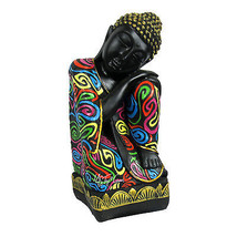 New 11&quot; Tall Oriental Asian Table Sculpture Resting Meditation Buddha Figurine - £31.44 GBP