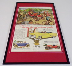 1955 Ethyl Corporation Gas Framed 11x17 ORIGINAL Vintage Advertising Poster - £54.17 GBP