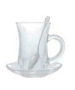 Turkish Style Tea/Espresso Glasses with Handles, 4 1/2 Ounce - Set of 6 (4.6 oun - $20.78