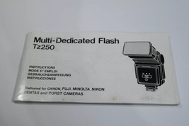 Tz250 Multi-Dedicated Flash manual instructions gebrauchsanweisung mode ... - £5.97 GBP