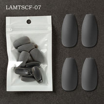 24PCS Dark Gray Full Cover Wearing False Nail Tips Ballet Removable - $3.00