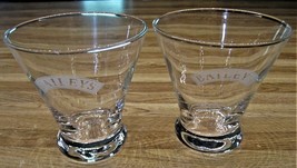 Baileys Irish Cream Flared 4&quot; Tall Bar Glass/SET OF TWO/New - £5.49 GBP