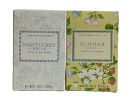 Crabtree &amp; Evelyn Nantucket Briar + Summer Hill Bath Soap Bar 3.5 Oz Each - $39.95