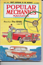 POPULAR MECHANICS MAGAZINE SEPTEMBER 1957 TECHNOLOGY INVENTIONS FORD EDSEL - $9.78