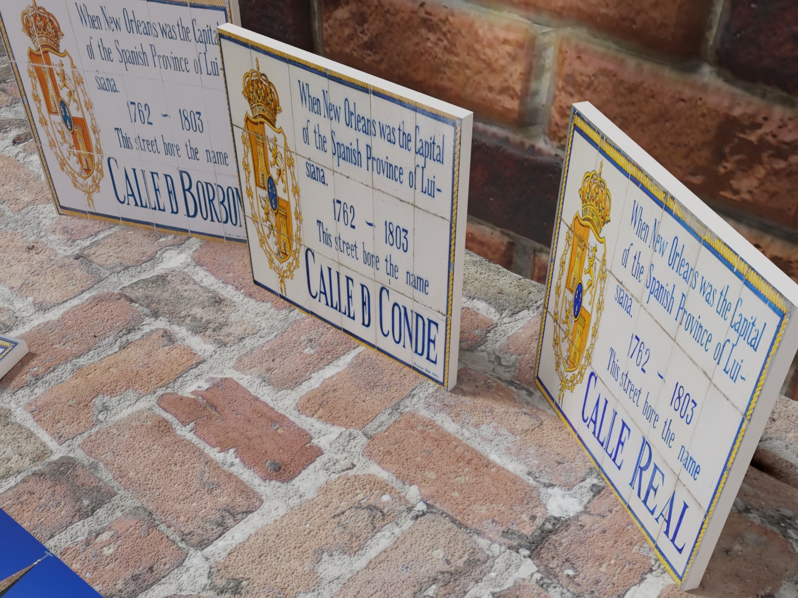 Primary image for New Orleans French Quarter Historic Street Signs -  Ceramic Coasters 