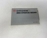 2004 Dodge Stratus Owners Manual Handbook OEM K01B14017 - £21.57 GBP