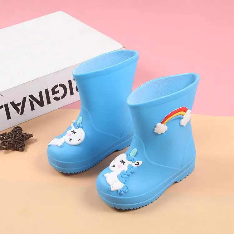  Kids Boys Girls Rain Boots Rain Boots Waterproof Baby Girls Non-slip PVC Rain S - $102.87