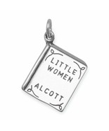 &quot;Little Women&quot; Scripted Book Charm Slide Drop Women&#39;s Pendant Gift 14K W... - £33.76 GBP