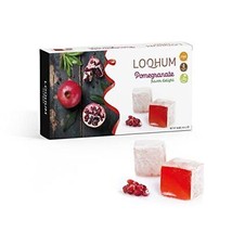 Loqhum Turkish Delight - Pomegranate Flavor - Gluten Free Sweet Candy with Gi... - £36.97 GBP