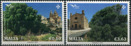 Malta 2017. Trees in the Mediterranean (MNH OG) Set of 2 stamps - £6.35 GBP
