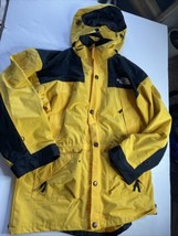 The North Face Men Sz XL Light Gore-Tex Jacket Yellow Black Remove fleece Inside - $138.97