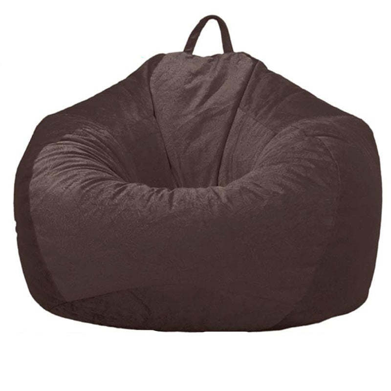 Lazy Sofa Bean Bag Cloth Cover Tatami Short Velvet No Filler Home Toy St... - $67.40+