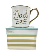 Rosanna Inc Dad Mug 6 oz White with Gold Trim Details NIB - £15.79 GBP