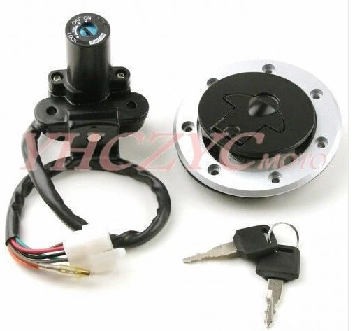 Ignition Switch Gas Cap Seat Key Lock Set   Ninja ZX-9R ZX900 ZX7R Z750 - $253.57