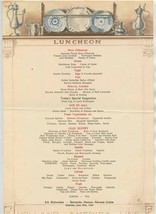 Holland American Line SS Rotterdam Bermuda Nassau Havana Luncheon Menu 1938 - $17.82