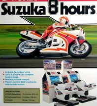 Suzuka 8 Hours Arcade Flyer Original 1992 Coke Motorcycle Game Vintage Retro - £24.14 GBP