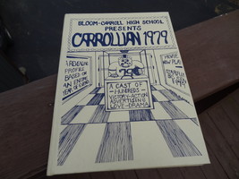 1979 CARROLLIAN  1979   BLOOM CARROLL HIGH SCHOOL  CARROLL, OHIO  YEARBOOK  - $14.99