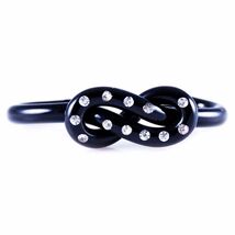 Vintage Hat or Belt Ornament 1920S Art Deco Black Bakelite pretzel Rhine... - $38.16