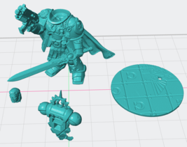 Marines Ultra marines Captain Ventris Warhammer 40k - 3d Printed - £18.63 GBP