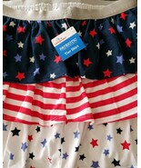 &quot;Celebrate&quot; Patriotic ~ Tier Skirt ~ Girl&#39;s Size XXL (18) ~ Red ~ White ... - $20.46 CAD
