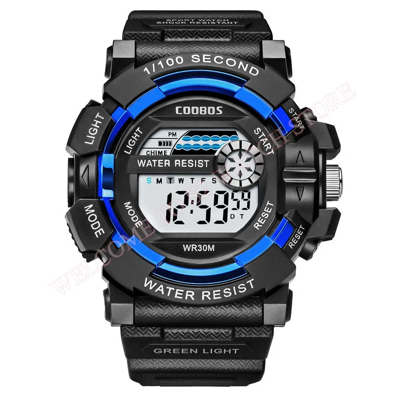 Waterproof Digital Watch Men  Multifunction  Wrist  Fashion Led  Electronic Clo  - £87.67 GBP