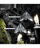 &quot;Gothic Death&#39;s-Head Moth Hairpins – Dark Aesthetic Hair Accessories&quot; - $20.99