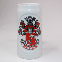 Beck&#39;s Beer Ceramic Stoneware Stein Ceramarte Brazil Mug Brewery Heavy S... - $9.66