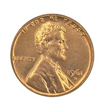 1961 D  Lincoln Memorial Cent Red - £0.79 GBP
